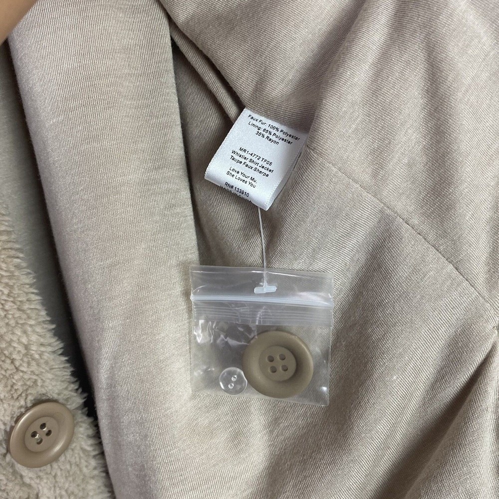 Revolve Show Me Your Mumu Whistler Shirt Jacket Size S Teddy Coat - Picture 10 of 12